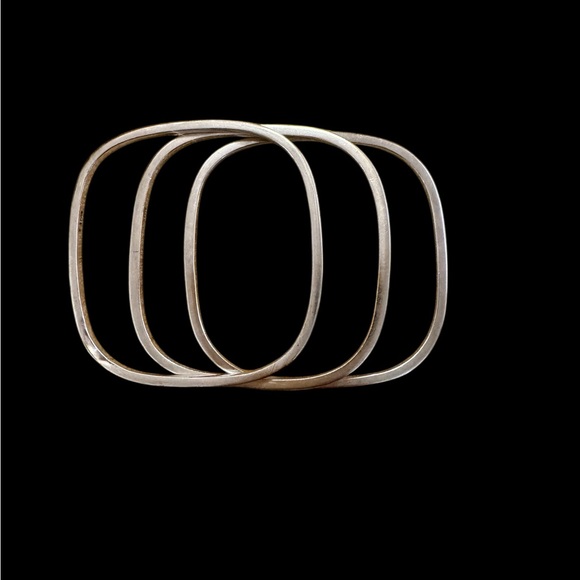 Jewelry - 3 Sterling Silver Bangles — 2.5”